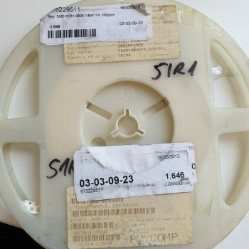 10 x 51.1R 1/8W 1% 100PPM SMD PHYCOMP RESISTOR. CA391U1600F010721