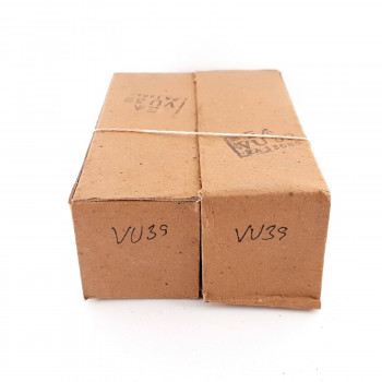 2 X VU39 TUBE. BLACK PLATES. 1940s PROD. AG  ENA