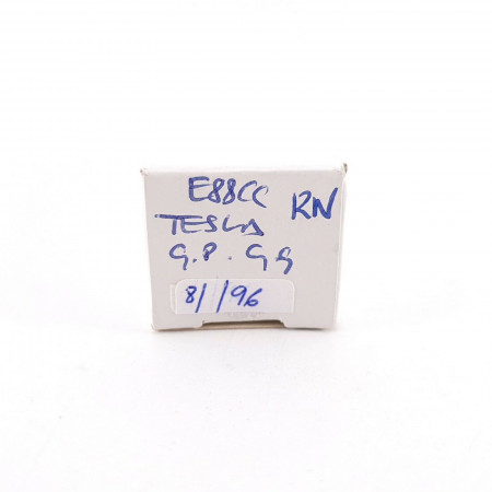 1 X E88CC TESLA TUBE. 1960s PRODUCTION. GOLD PIN. GOLD GRID.  81/96%. CH139