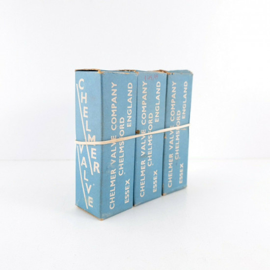 3 X Z759 TUBE. CHELMER BRAND. BLACK SMOKED GLASS. D-G CJ  ENA