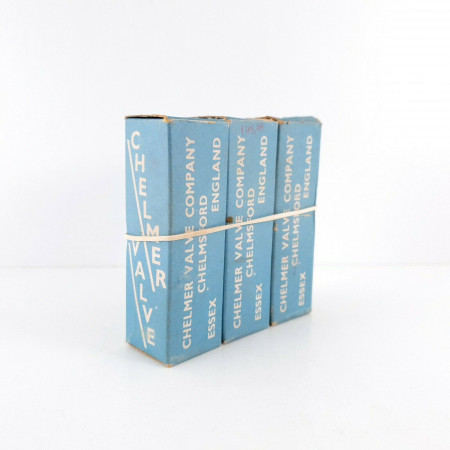 3 X Z759 TUBE. CHELMER BRAND. BLACK SMOKED GLASS. D-G CJ  ENA