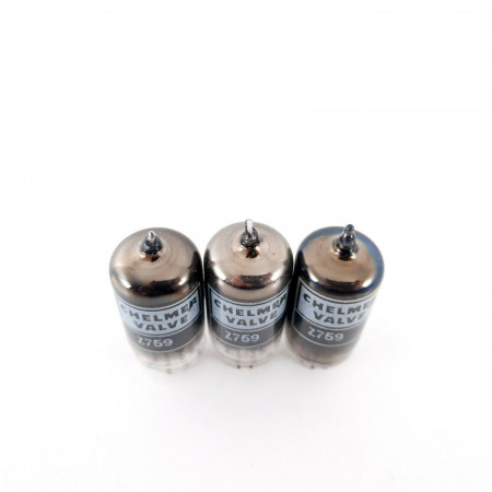 3 X Z759 TUBE. CHELMER BRAND. BLACK SMOKED GLASS. D-G CJ  ENA