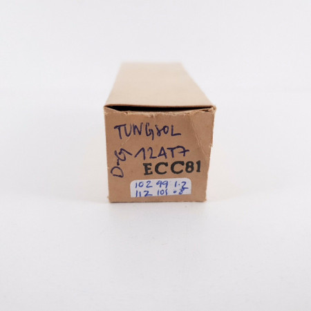 1 X 12AT7 / ECC81 TUNGSOL TUBE. D-G. 1960s PROD. 102/112%. CF  ENA