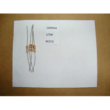 RESISTOR. 1/3W 120R 120Ohm 5% *8 PC* NEW