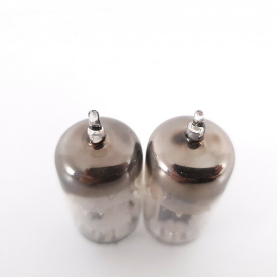 2 X 12AT7 / ECC81 UNITED TUBE. TILTED GETTER. 1970s PROD. MATCHED PAIR. CF  ENA
