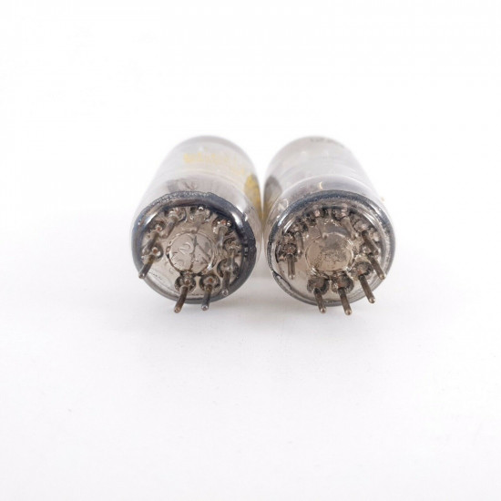 2 X 12AT7 / ECC81 UNITED TUBE. TILTED GETTER. 1970s PROD. MATCHED PAIR. CF  ENA