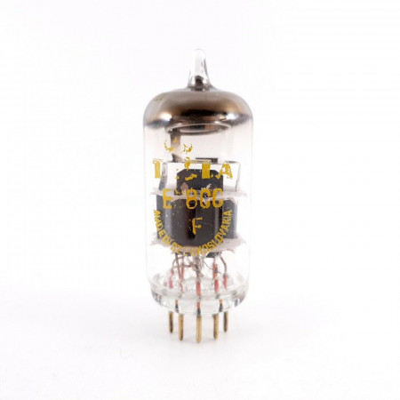 1 X E88CC TESLA TUBE. 1960s PRODUCTION. GOLD PIN. GOLD GRID.  140/112%. CH139