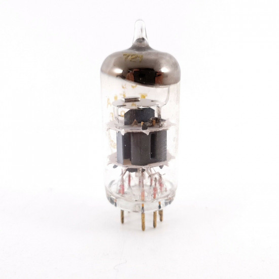 1 X E88CC TESLA TUBE. 1960s PRODUCTION. GOLD PIN. GOLD GRID.  140/112%. CH139