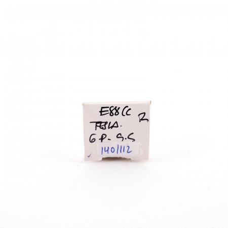 1 X E88CC TESLA TUBE. 1960s PRODUCTION. GOLD PIN. GOLD GRID.  140/112%. CH139