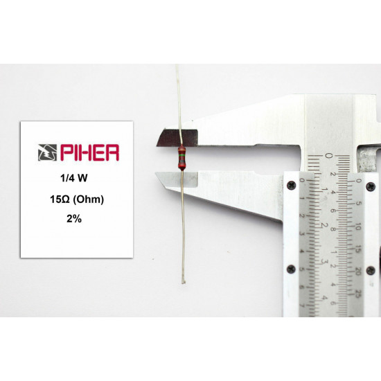 VINTAGE PIHER RESISTOR. 1/4W 18K 2% *4 PC* NOS (New Old Stock)