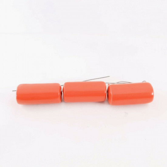 3 X 0.22uF 5% 600V SPRAGUE CAPACITOR ORANGE DROP. 715P600V. RADIAL. 22 CP  ENA