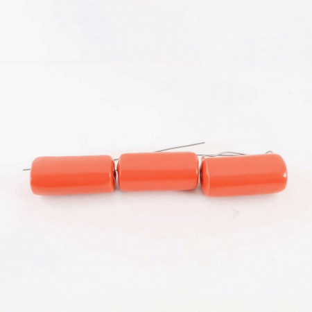3 X 0.22uF 5% 600V SPRAGUE CAPACITOR ORANGE DROP. 715P600V. RADIAL. 22 CP  ENA