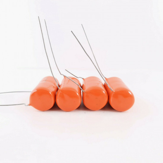4 X 0.033uF 5% 1600V SPRAGUE CAPACITOR ORANGE DROP. 715P1600V. RADIAL 25 CP  ENA