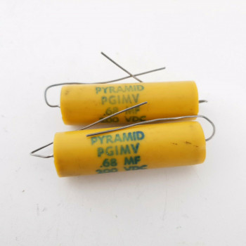2 X 0.68mF 200V 10% PYRAMID CAPACITOR. PGIMV. 27 CP  ENA 2