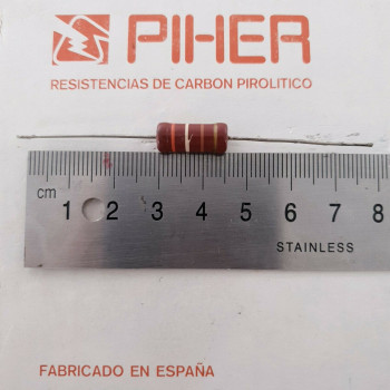 1 X 1W 390R 5% 1970s VINTAGE PIHER RESISTOR. NOS. C1819U250F020221