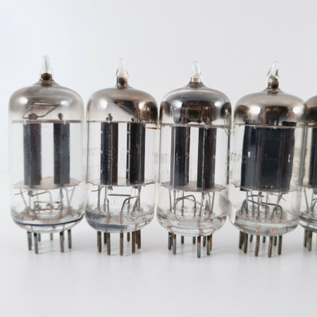 10 X 12AU7A RCA TUBE. 17MM BLACK PLATES. BLACK PLATES. 1960s PRODUCTION. CT  ENA