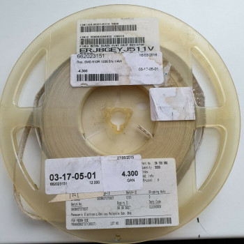 10 x 510R 1/4W 5% SMD PANASONIC RESISTOR. (R489) CA395U3000F020821