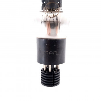 1 X 6V6G VISSEAUX TUBE. BLACK PLATES. 1950s PROD. 69%. AG  ENA 2