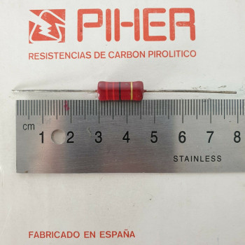 1 X 1W 22R 5% 1970s VINTAGE PIHER RESISTOR. NOS. C1820U121F020221