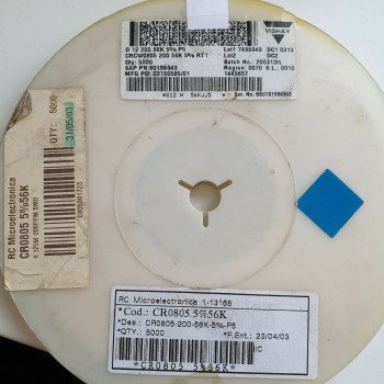 10 x 56K 1/8W 5% 200PPM SMD VISHAY RESISTOR. CA391U5000F020721