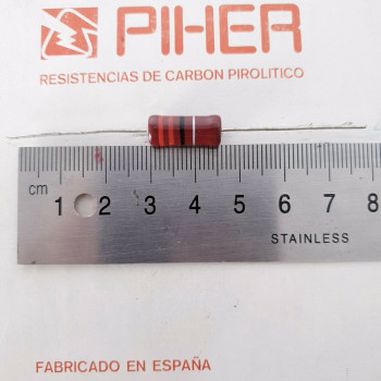 1 X 1W 22R 10% 1970s VINTAGE PIHER RESISTOR. NOS. C1820U100F020221