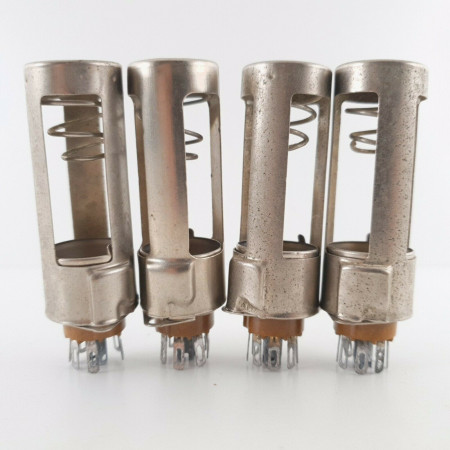 4 X 7 PIN TUBE SOCKET + SUPPORT. SYLVANIA. TS102P01. HIGH QUALITY CQ  ENA