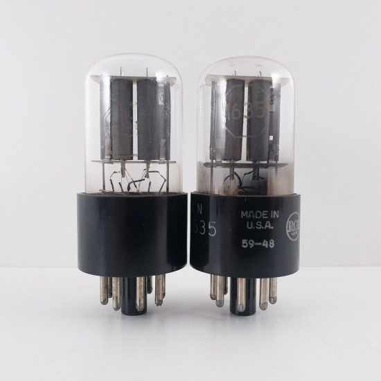 2 X 1635 RCA TUBE. MATCHED PAIR. 1. CH48