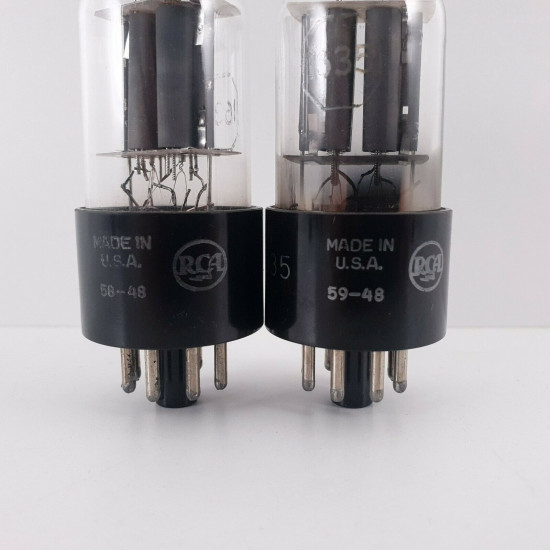 2 X 1635 RCA TUBE. MATCHED PAIR. 1. CH48