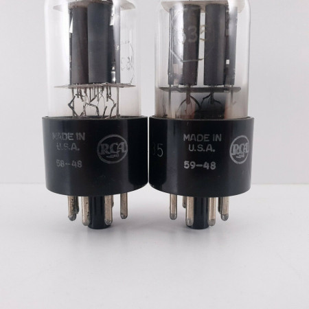 2 X 1635 RCA TUBE. MATCHED PAIR. 1. CH48