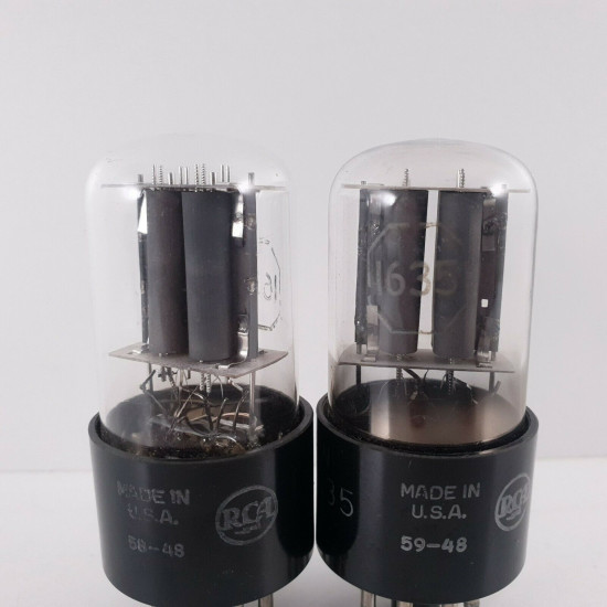 2 X 1635 RCA TUBE. MATCHED PAIR. 1. CH48