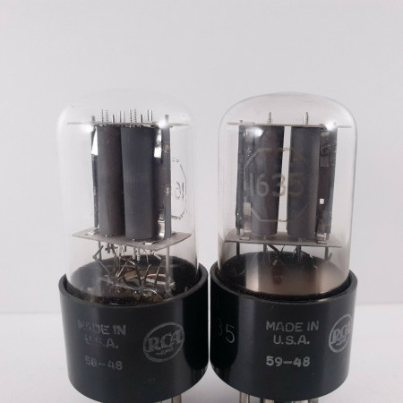 2 X 1635 RCA TUBE. MATCHED PAIR. 1. CH48