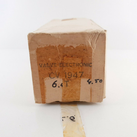 1 X CV1947 TUNGSRAM TUBE. SMOKED RING. BLACK PLATES. 1950s PRODUCTION. CU  ENA