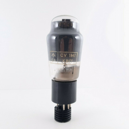 1 X CV1947 TUNGSRAM TUBE. SMOKED RING. BLACK PLATES. 1950s PRODUCTION. CU  ENA