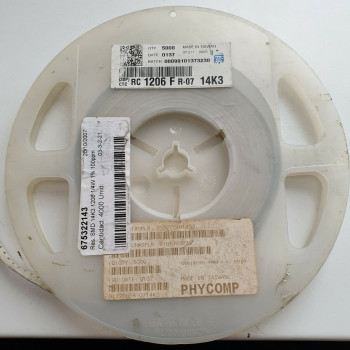 10 x 14.3K 1/4W 1% 100PPM SMD PHYCOMP RESISTOR. (R497) CA395U1500F020821