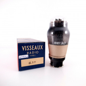 1 X EL3N VISSEAUX TUBE. SMOKED GLASS. 1940s PRODUCTION. NOS/NIB. AA  ENA