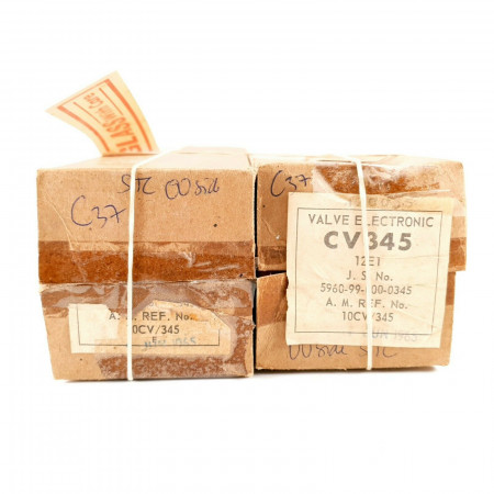 2 X CV345 TUBE. STC BRAND. ? BRITISH ARMY. DUAL HALO SIDE GETTER. KB/F. CC  ENA