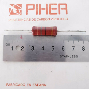 1 X 2W 15R 5% 1970s VINTAGE PIHER RESISTOR. NOS. C1823U150F020221