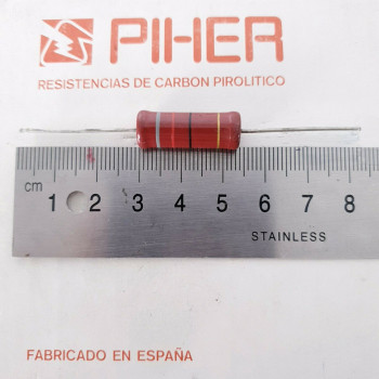 1 X 2W 82R 5% 1970s VINTAGE PIHER RESISTOR. NOS. C1823U100F020221