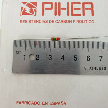 2 X 1/4W 15K 2% 1970s VINTAGE PIHER RESISTOR. NOS. C1824U1350F140222