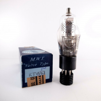 1 X KTW63 MWT TUBE. STAINER PLATE. 1950s PRODUCTION. NOS/NIB. AB  ENA