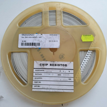 10 x 200K 1/8W 5% SMD RESISTOR. (R502) CA395U5000F020821