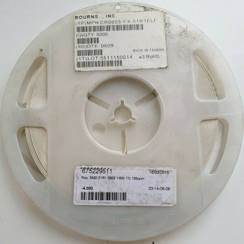 10 x 51.1R 1/8W 1% 100PPM SMD BOURNS RESISTOR. (R503) CA395U4000F020821