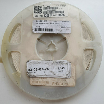 10 x 3.65K 1/4W 1% 100PPM SMD PHYCOMP RESISTOR. (R505) CA395U4100F020821