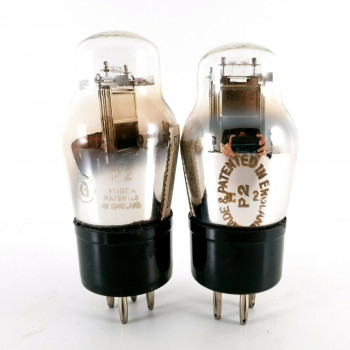 2 X P2 ST TUBE. MARCONI. CHROME PLATES. CC  ENA 2