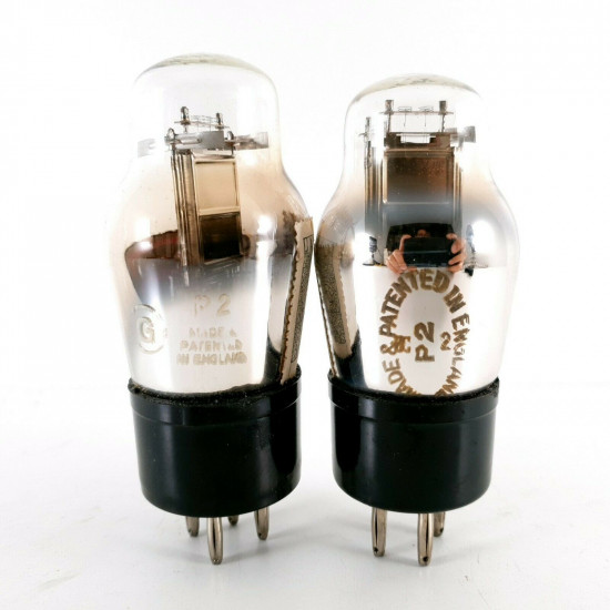 2 X P2 ST TUBE. MARCONI. CHROME PLATES. CC  ENA