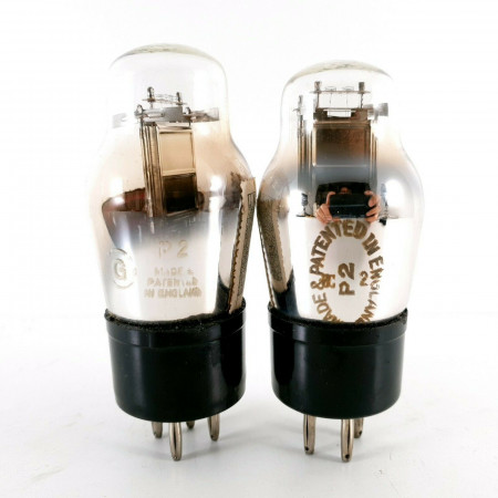 2 X P2 ST TUBE. MARCONI. CHROME PLATES. CC  ENA