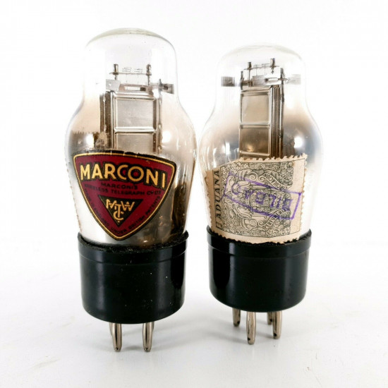 2 X P2 ST TUBE. MARCONI. CHROME PLATES. CC  ENA