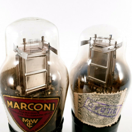 2 X P2 ST TUBE. MARCONI. CHROME PLATES. CC  ENA