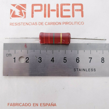 1 X 2W 2,2M 2.2M 2M2 5% 1970s VINTAGE PIHER RESISTOR. NOS. C1825U100F020221