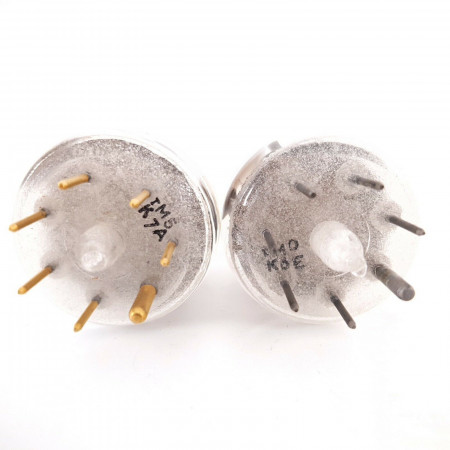 2 X 6252 / AX9910 AMPEREX TUBE. HOLLAND. GOLD PIN. 1950s PROD. NOS/NIB. AB  ENA